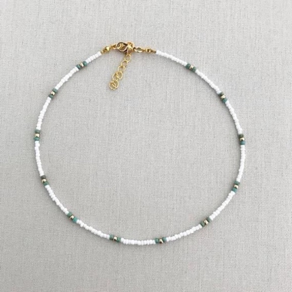 seed bead vsco choker necklace